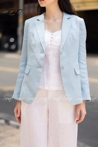 SONO - Áo blazer linen 2 lớp