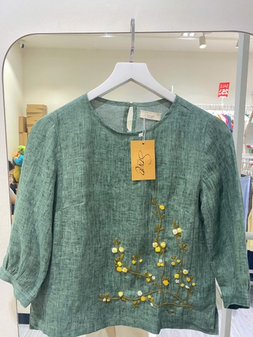 SONO - Áo linen loang tay lỡ quấn bọ