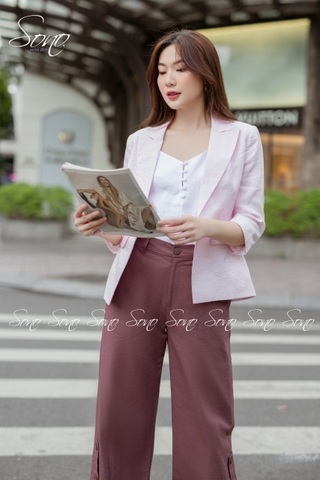 SONO - Áo vest linen tone nhạt