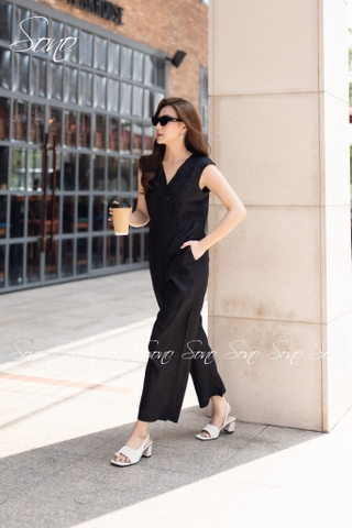 SONO - Bộ dài ghi lê sát nách linen