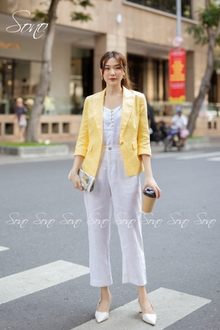 SONO - Áo vest linen tone nhạt