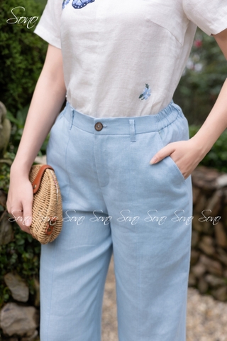 SONO - Quần dài linen rã li