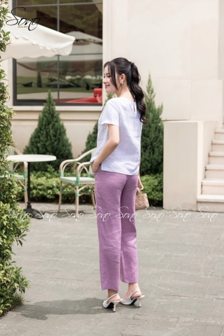 SONO - Quần dài linen form lửng nhiều màu