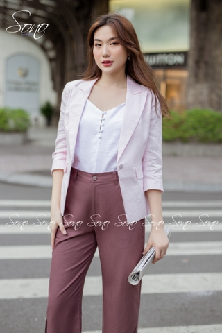 SONO - Áo vest linen tone nhạt