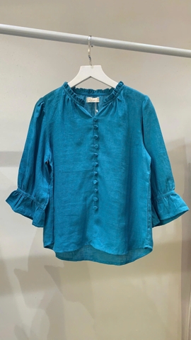 SONO - Áo linen tay lỡ bèo nhún