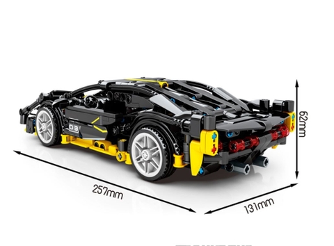 Mô Hình Siêu Xe Lamborghini Siam_SY Block 8154 [584 Chi Tiết]_Kéo Thả_Lắp Ráp Lego