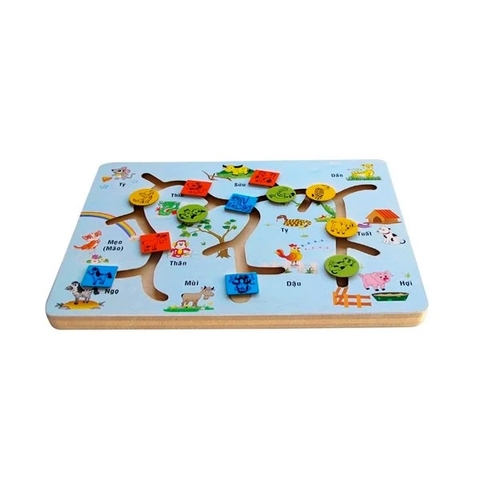 Tìm Hình 12 Con Giáp_Đồ Chơi Gỗ 64231