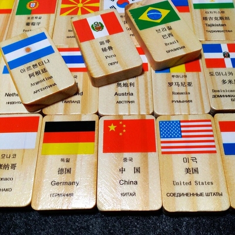 Domino Quốc Kỳ_Đồ Chơi Gỗ