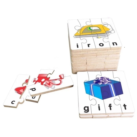 Bộ Ghép Hình Chữ Tiếng Anh_Đồ Chơi Gỗ 64442