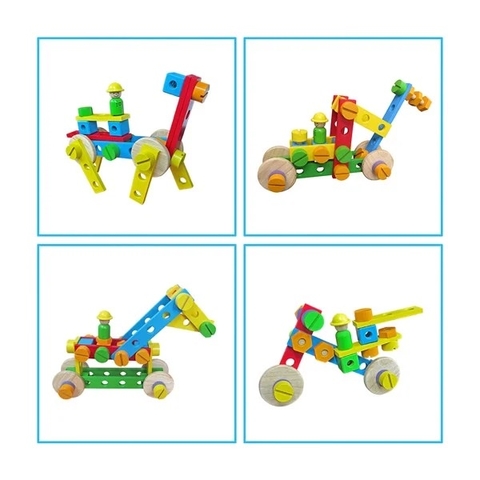 Bộ Lắp Ráp Sáng Tạo_Đồ Chơi Gỗ 64302