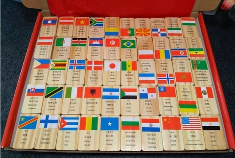 Domino Quốc Kỳ_Đồ Chơi Gỗ