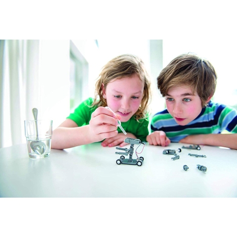 Robot Chạy Bằng Nước Muối_Đồ Chơi STEAM Khoa Học Tạo Robot Chạy Bằng Dòng Điện Của Phản Ứng Hóa Học_Thương Hiệu 4M