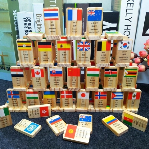 Domino Quốc Kỳ_Đồ Chơi Gỗ