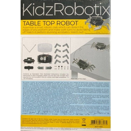 Robot Cua Chống Rơi_Đồ Chơi STEAM Khoa Học Tạo Robot Cảm Biến Tự Động Chuyển Hướng Để Chống Rơi Khi Đến Mép Bàn_Thương Hiệu 4M