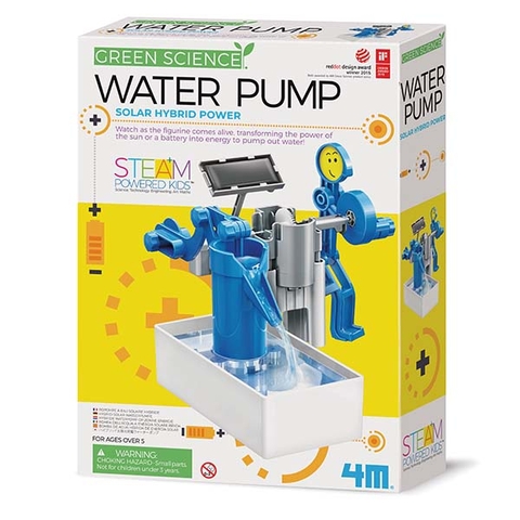 Máy bơm Solar_Đồ Chơi STEAM Khoa Học Tạo Máy Bơm Nước Dùng Năng Lượng Mặt Trời_Thương Hiệu 4M