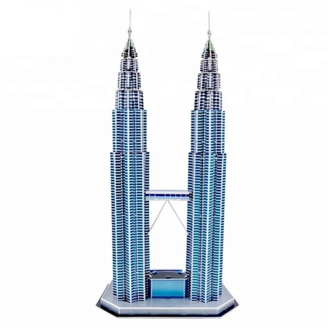 Mô Hình Giấy 3D Tháp Đôi Petronas [130 Chi Tiết]_Magic Puzzle