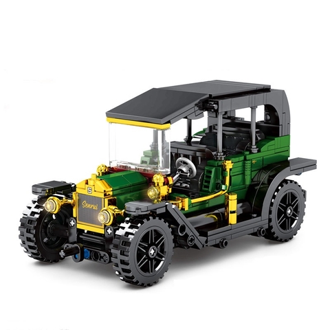 Mô Hình Xe Ford T_SY Block 8201 [562 Chi Tiết] Kéo Thả_Lắp Ráp Lego