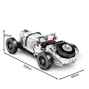 Mô Hình Xe Cổ Mercedes Benz SSK SY Block 8150 [487 Chi Tiết] Kéo Thả_Lắp Ráp Lego