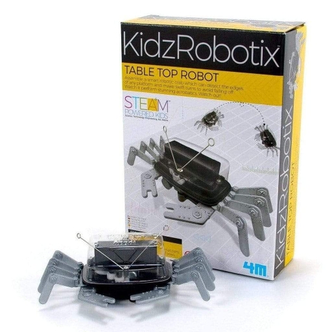 Robot Cua Chống Rơi_Đồ Chơi STEAM Khoa Học Tạo Robot Cảm Biến Tự Động Chuyển Hướng Để Chống Rơi Khi Đến Mép Bàn_Thương Hiệu 4M