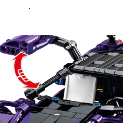 Mô Hình Siêu Xe Pagani_SY Block 8160 [464 Chi Tiết]_Kéo Thả_Lắp Ráp Lego
