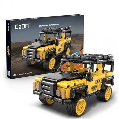 Mô Hình Xe Địa Hình Land Rover Defender_CADA C52028W [389 chi tiết]_Kéo Thả_Lắp Ráp Lego