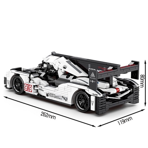 Mô Hình Siêu Xe Porsche 919_SY Block 8312 [727 Chi Tiết]_Kéo Thả_Lắp Ráp Lego