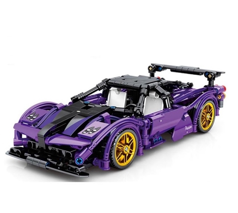 Mô Hình Siêu Xe Pagani_SY Block 8160 [464 Chi Tiết]_Kéo Thả_Lắp Ráp Lego