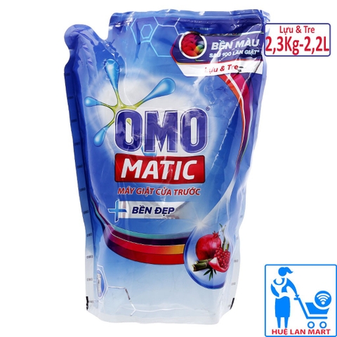 NG OMO Matic Lựu & tre 3.6kg cửa trước bền đẹp