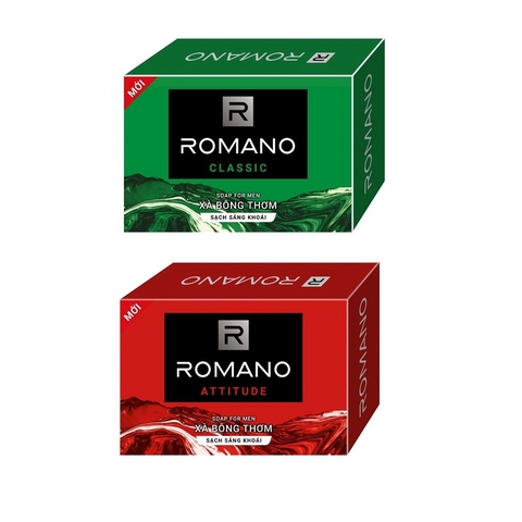 Romano Xà Bông Cục Classic 90G hương thơm đầy quyến rũ cho phái mạnh - Combo 2 bánh