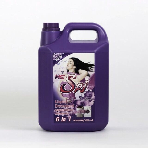 Nước giặt xả đậm đặc 6in1 HC SPJ tím 5000ML hương hoa violet