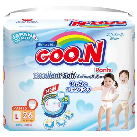 Bỉm Quần Goon size L 26 miếng