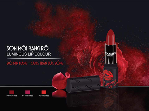 Son môi rạng rỡ Tenamyd Luminous Lip Color #3 Vivid Red