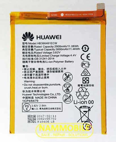 Pin Huawei Honor 6X/ GR5 2017/ Max 9/ Max 9 Lite HB386483ECW+ 3340mAh Zin + Tặng Siu Dán Pin