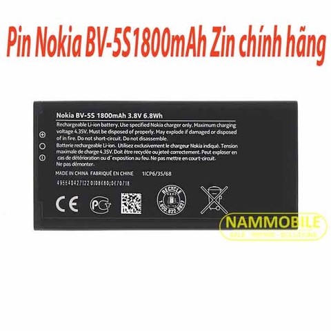Pin Nokia Lumia X2 BV-5S 1800mAh Zin