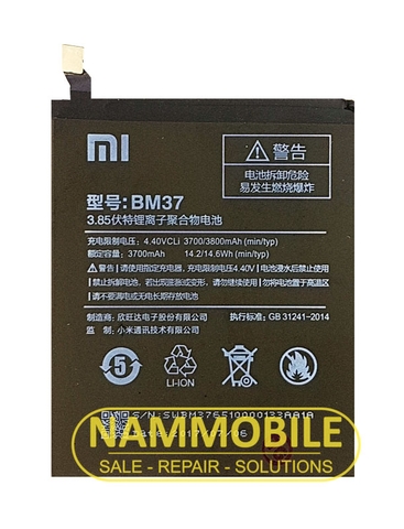 Pin Xiaomi Mi 5S PLUS BM37 3800mAh Zin + Tặng Keo Dán Pin