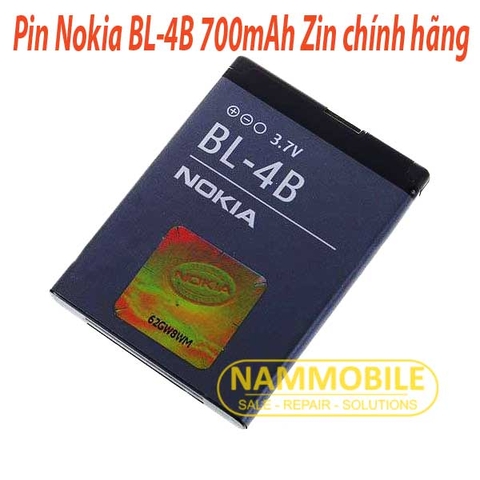 Pin Nokia N76 N75 7500 7370 7373 7070 6111 2760 2660 2630 2360 BL-4B 700mAh Zin