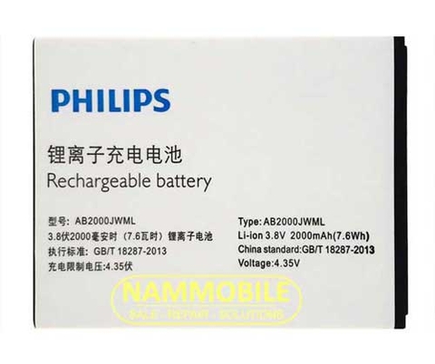 Pin Philips S377 AB2000JWML 2000mAh Zin