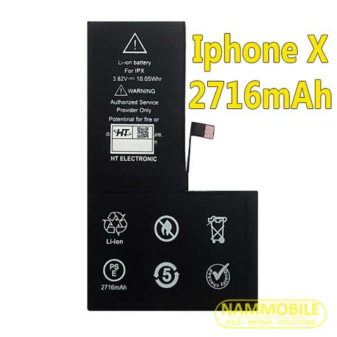 Thay Pin IPhone X dung lượng siêu cao HT 3100mAh Zin chính hãng HT Viêt Nam