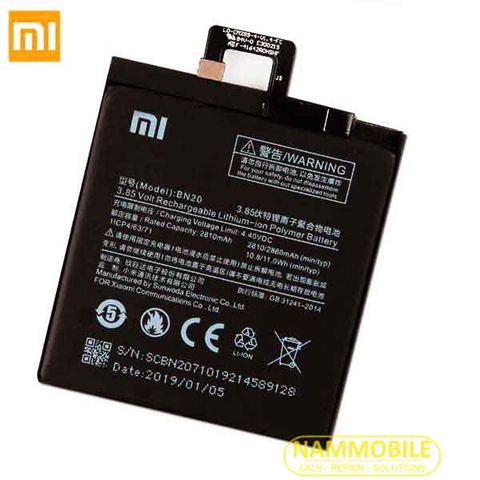 Pin Xiaomi Mi 5C BN20 2810mAh Zin + Tặng Keo Dán Pin