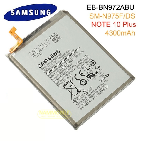 Pin Samsung Galaxy Note 10 Plus N975 N975F N975U N975N EB-BN972ABU 4300mAh Zin Chính Hãng