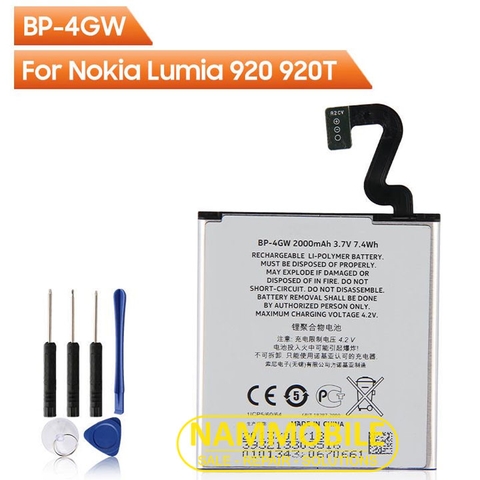 Pin Nokia Lumia 920 BP-4GW 2000mAh Zin