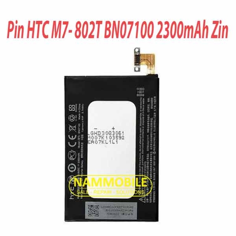 Pin HTC One M7 DUAL BN07100 2300mAh Zin