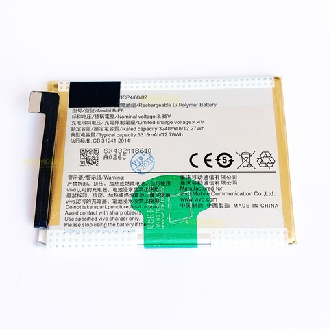 Pin Vivo V11i-Y97-Y97A-Z3i B-E8 3315mAh Zin Dung Lượng Chuẩn * Tặng Siêu Dán Pin