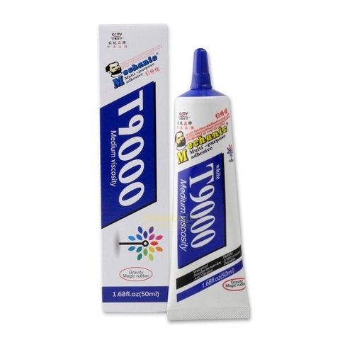 Keo Chuyên Dán Viền Màn Hình Cảm Ứng, Kính Lưng, Ron ĐIỆN THOẠI Mechanic Trắng Sữa T9000 Xịn 50ml - Hàng Nhập Khẩu