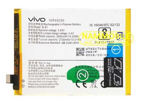 Pin Vivo Y55S, Y55L, Y55A, Y55 B-B1 2730mAh Zin + Tặng Siu Dán Pin