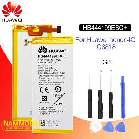 Pin Huawei HONOR 4C/ C8818/ G Play Mini HB444199EBC+ 4000mAh Zin + Tặng Siu Dán Pin