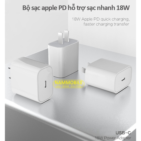 Cóc Sạc Nhanh PD Iphone 11 Pro Max 18W Cổng USB Type C Zin Máy
