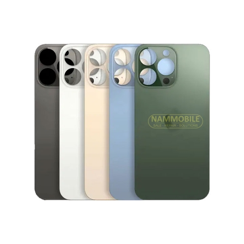 Kính Lưng IP 13 ProMax Lỗ Camera Lớn Không cần phải cắt thay viền Camera (Full màu)