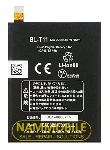 Pin LG G LEX D955 F340 G2 ISAI L22 D950 D958 D959 LS955 BL-T11 2500mAh Zin