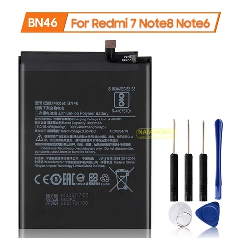 Pin Xiaomi Redmi 7, Redmi Note 8 BN46 4000mAh Zin + Tặng Keo Dán Pin